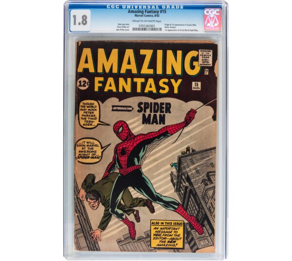 Amazing Fantasy #15 (Marvel, 1962) CGC GD- 1.8 Cream to off-white pages