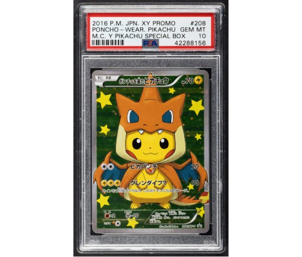 Pokémon Poncho-wearing Pikachu 208 XY & XY BREAK Promos PSA 10